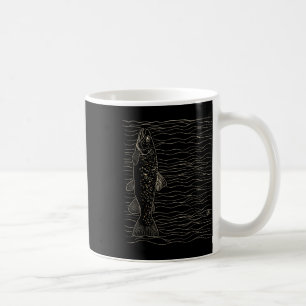 Brown Trout Fly Fishing Dry Fly Tying Fisherman Coffee Mug