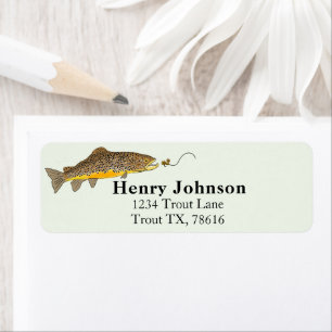 Brown Trout Fly Fishing Graphic Brown Design