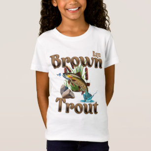 Brown Trout Girl's Customisable T-Shirt