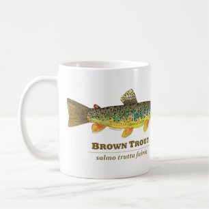 Brown Trout Latin Ichthyology Coffee Mug
