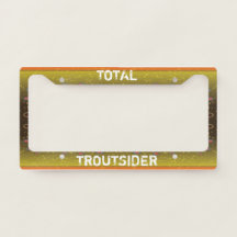 Brown Trout License Plate Frame
