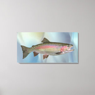 Brown Trout with Pink Stripe Canvas Art