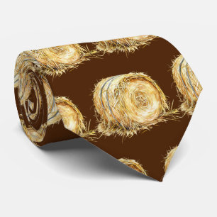 Brown Tumbleweed Rustic Country Farm Neck Tie