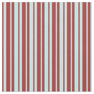 Brown & Turquoise Coloured Striped Pattern Fabric