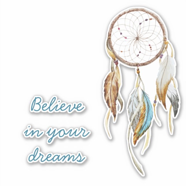 Brown Turquoise Dream Catcher (Front)
