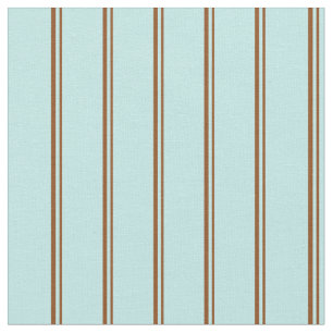 Brown & Turquoise Stripes Fabric