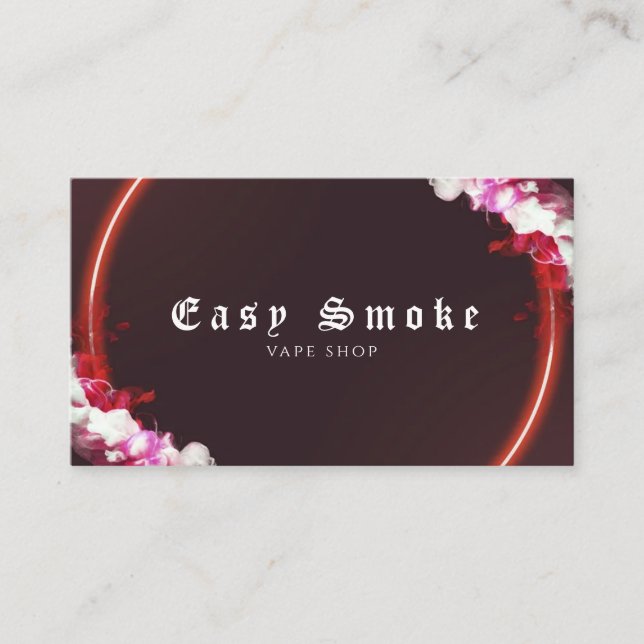 Brown Vape Shop Business Card (Front)
