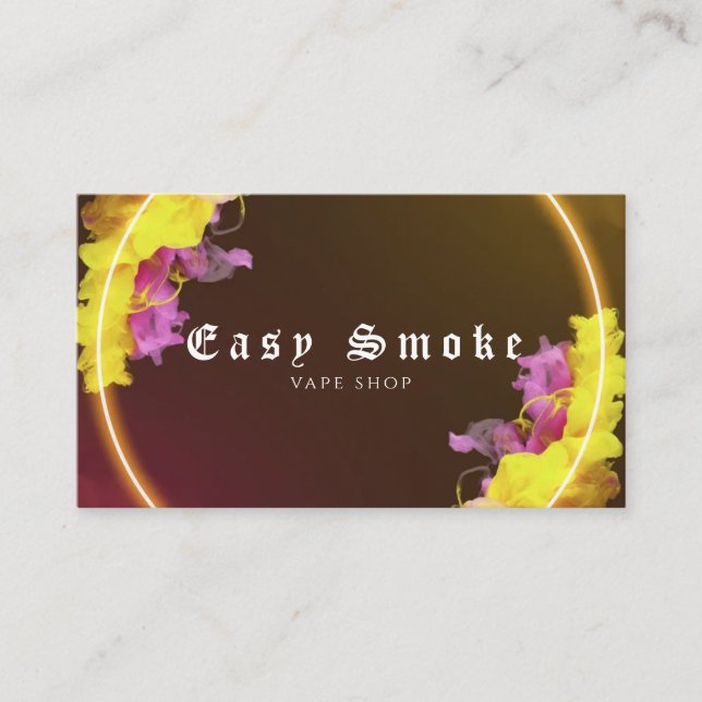 Brown Vape Shop Business Card (Front)