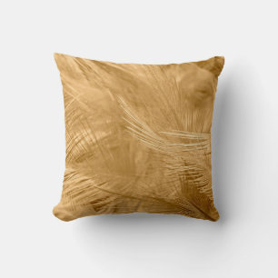 Brown vintage colour trends chicken feather textur cushion