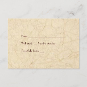 Brown Vintage Fishing Lovers Boat rsvp Card
