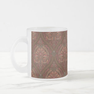 Brown Vintage Paisley Mandala Coffee Mug - Boho