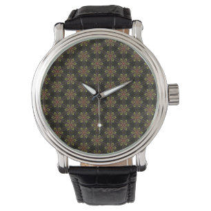 Brown Vintage Pattern Watch