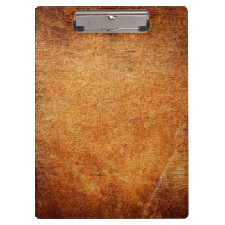 Brown vintage shaded leather clipboard