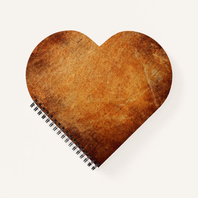 Brown vintage shaded leather  notebook (Front)