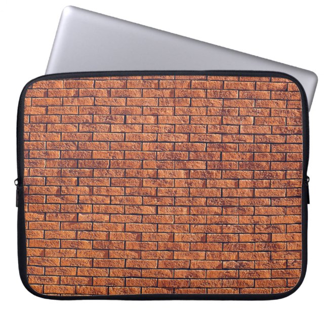 Brown wall cladding laptop sleeve (Front)