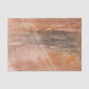 Brown watercolor art tissue paper