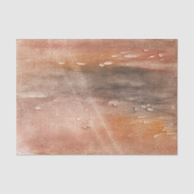 Brown watercolor art tissue paper (Front)