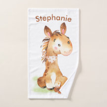 Brown Watercolor Little Horse