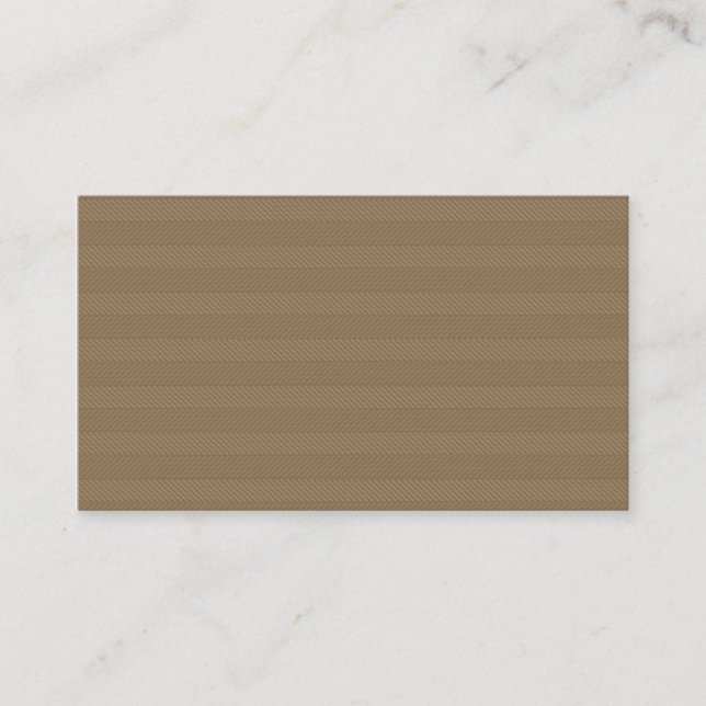 Brown Weave Pattern Business Card (Front)