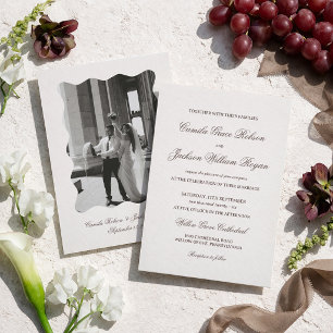 Brown Wedding Invitation
