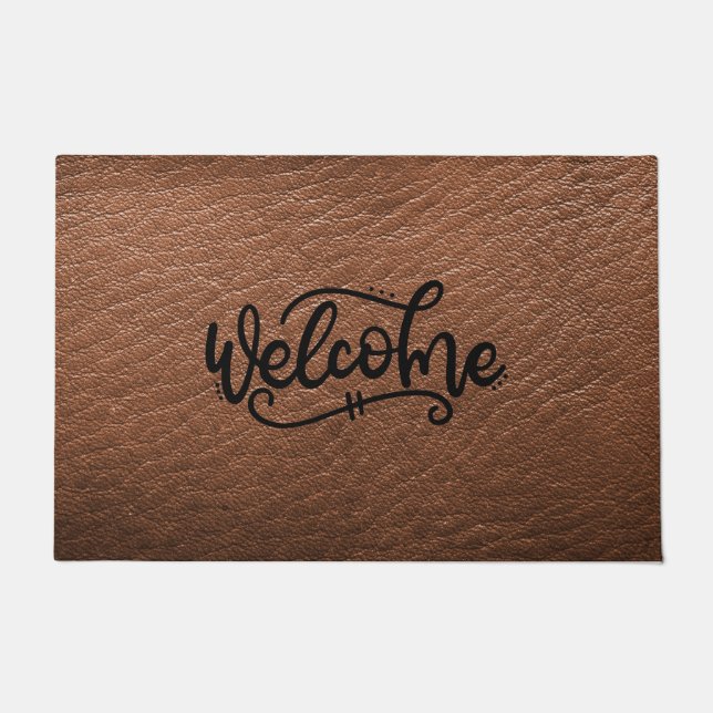 Brown Welcome Doormat (Front)