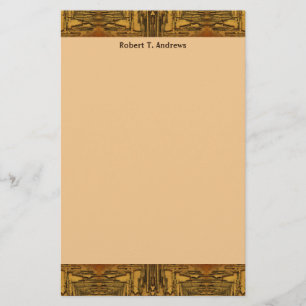 brown western stationery