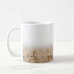 BROWN WHEAT FIELD DURING DAYTIME COFFEE MUG