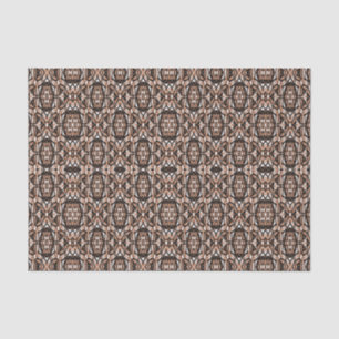 Brown, White and Black Mandala Tissue Paper