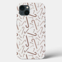 Brown & White Candy Cane Pattern