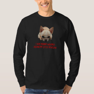 Brown & White Chihuahua Mummy Wrapped Around Dewcl T-Shirt