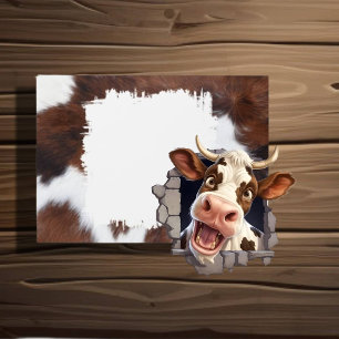 Brown White Cow pattern envelope