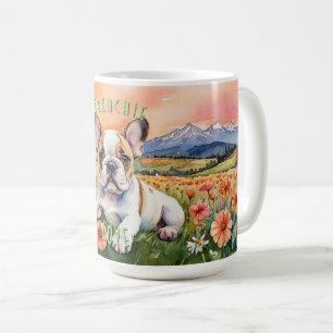 Brown & White Frenchie: Your Morning’s Delight Coffee Mug