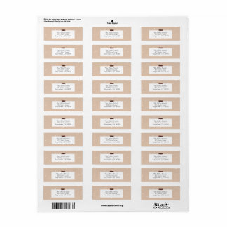 Brown & White Return Label