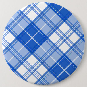 Brown White Tartan Pattern yxm0uat9 6 Cm Round Badge