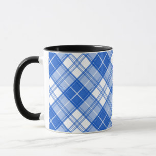 Brown White Tartan Pattern yxm0uat9 Mug