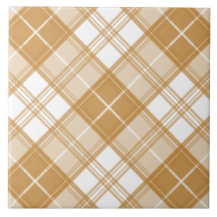 Brown White Tartan Pattern yxm0uat9 Tile