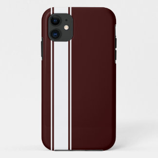 Brown & White Team Jersey Stripe iPhone 5s Case