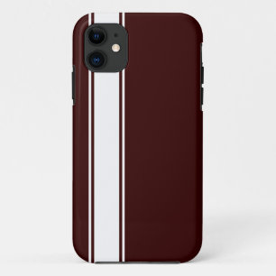 Brown & White Team Jersey Stripe iPhone 5s Case