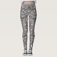 Brown & White Whimsical Pattern