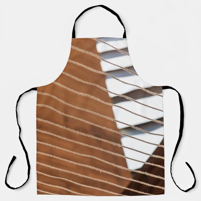 Brown window blinds during daytime apron (Front)