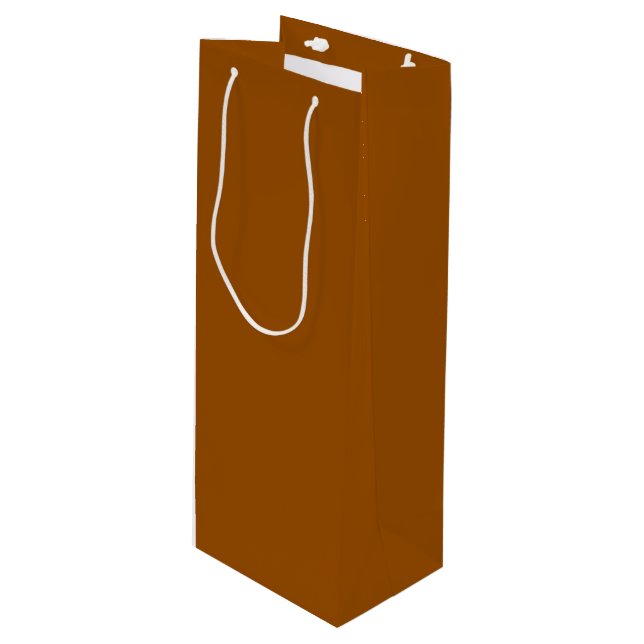 Brown Wine Gift Bag (Front Angled)