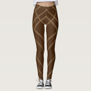 Brown with gold stripes leggings