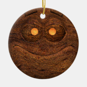 Brown Wood Ceramic Tree Decoration