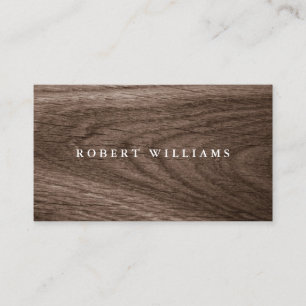 Brown wood elegant stylish professional business card