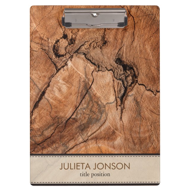 Brown Wood Look Clipboard (Front)