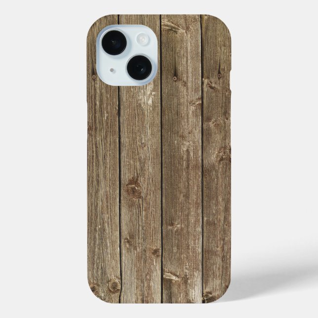 Brown Wood Pattern Handsome Zen Case-Mate iPhone Case (Back)