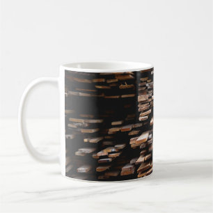 Brown wood planks photography coffee mug