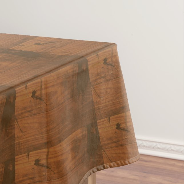 Brown wood Rustic pattern Tablecloth (In Situ)