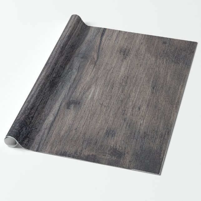 Brown wooden board wrapping paper (Unrolled)