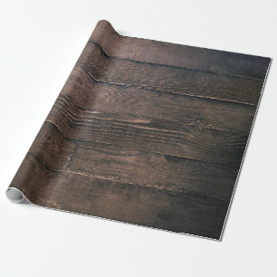 Brown wooden boards wrapping paper